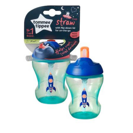 Cana cu pai Ecomm Racheta Verde, 7 luni+, 230 ml, Tommee Tippee