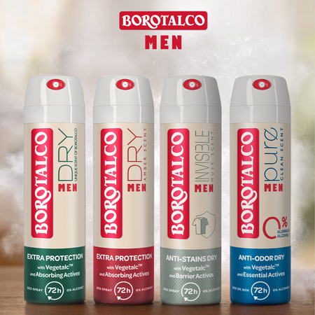 Deodorant spray pentru barbati Men Dry, 150 ml, Amber, Borotalco 763542