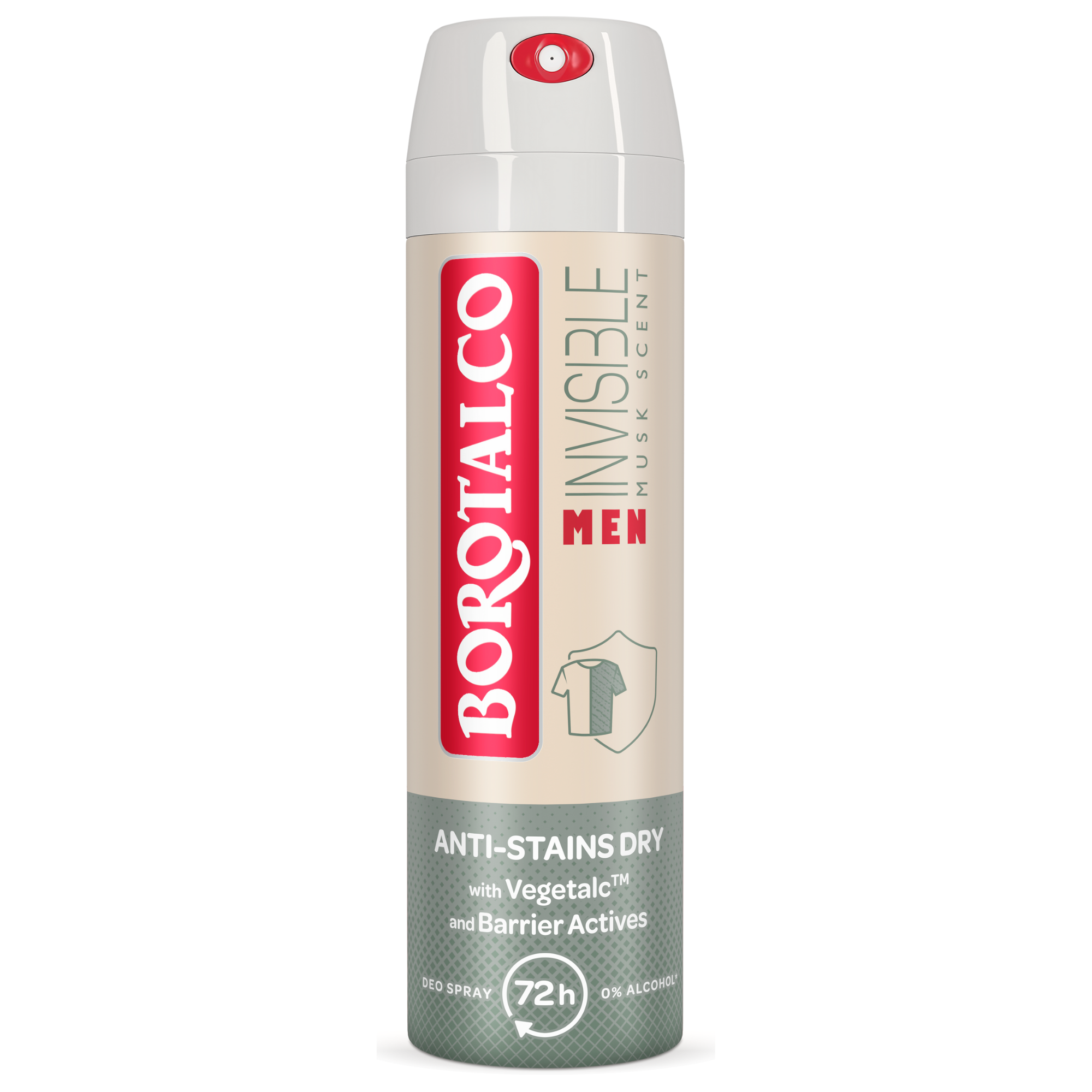 Deodorant spray pentru barbati Invisible, 150 ml, Borotalco