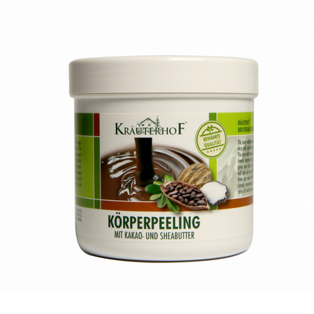Crema de corp exfolianta cu cacao si unt de shea