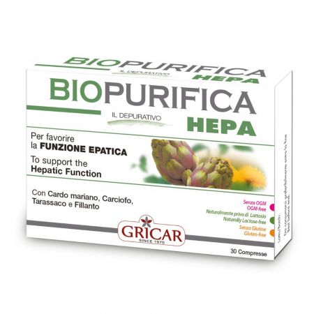 Biopurifica Hepa, 30 comprimate, Gricar