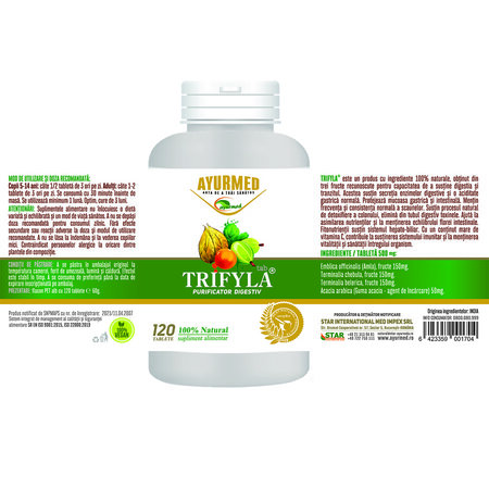 Trifyla, 120 tablete, Ayurmed 677100