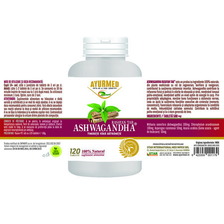 Ashwagandha Rasayan, 120 tablete, Ayurmed 677070