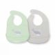 Set 2 bavete din silicon, +6 luni, Mint/Grey, Fillikid 570854