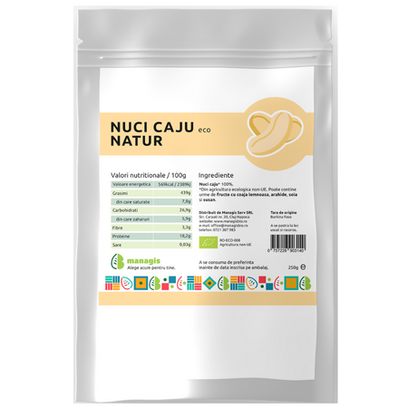 Nuci caju Bio, 250 g, Managis