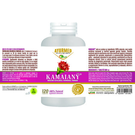 Kamaiany, 120 tablete, Ayurmed 677082