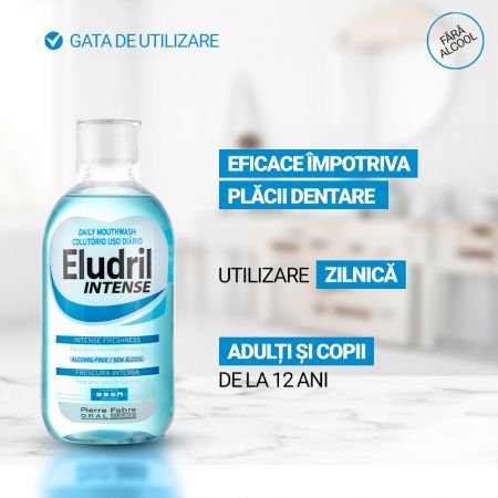 Apa de gura zilnica Intense, 500 ml, Eludril 570888