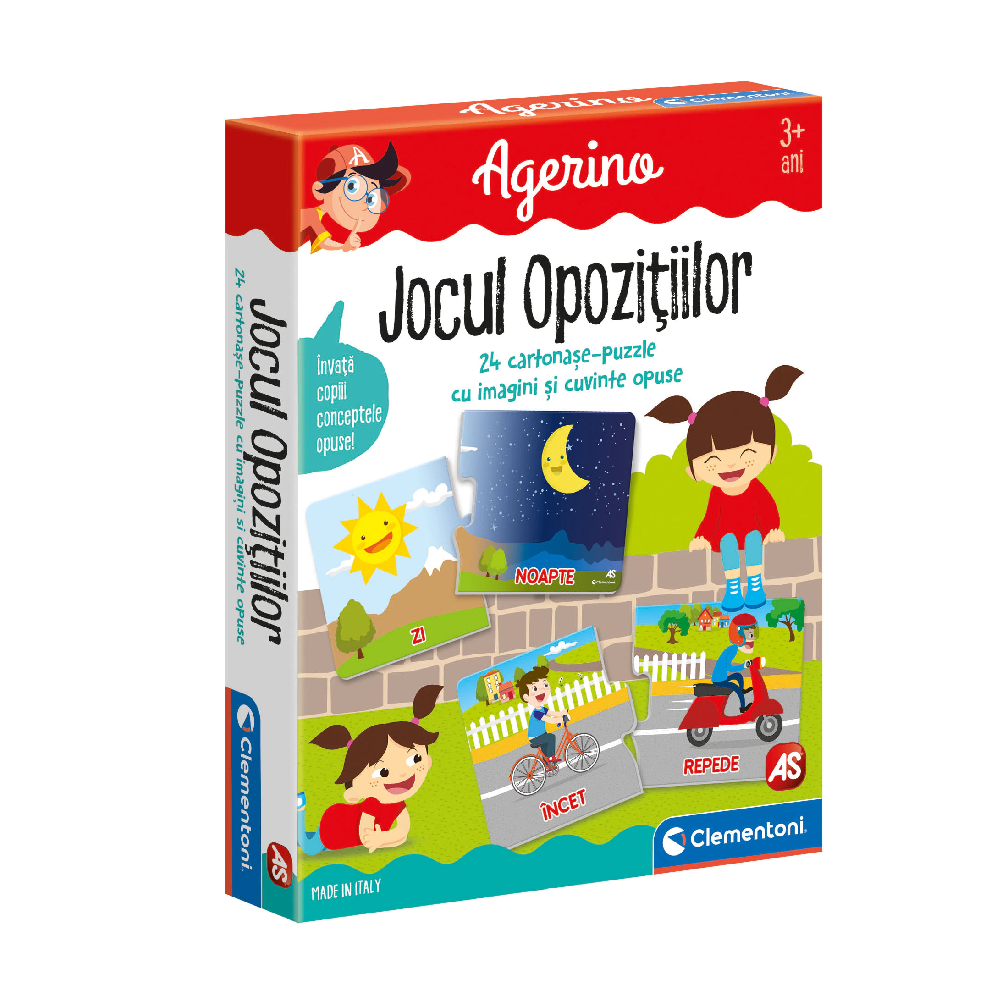 Joc educativ Jocul Opozitiilor Agerino, +3 ani, Clementoni