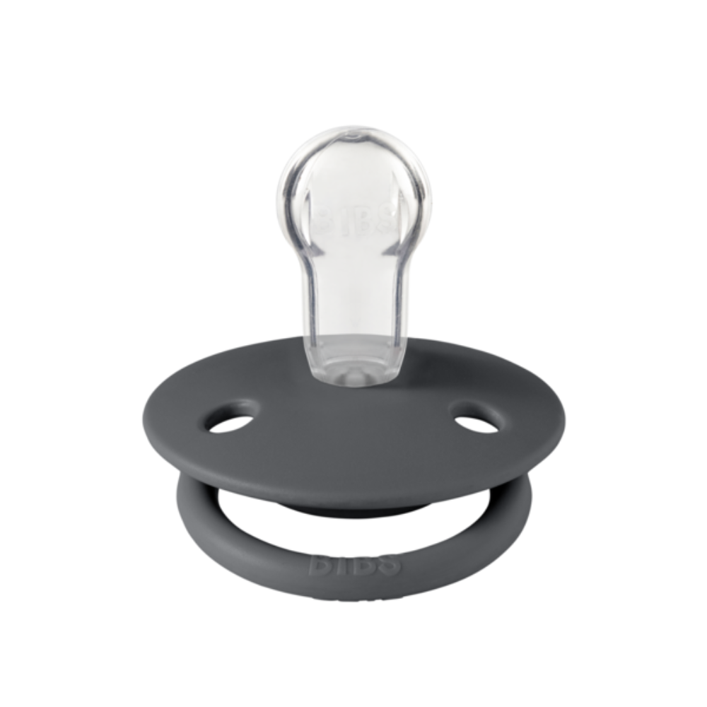 Suzeta de Lux din silicon cu tetina rotunda, 0 - 3 ani, Iron, Bibs