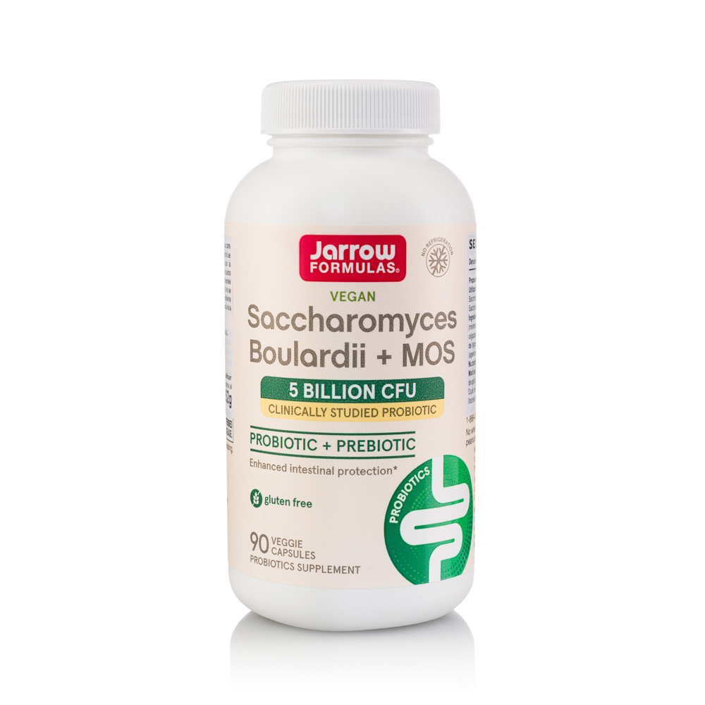 Saccharomyces Boulardii + MOS Jarrow Formulas, 90 capsule vegetale, Secom