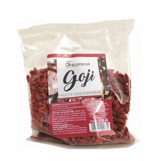 Goji fructe deshidratate, 250 g, EcoNatur