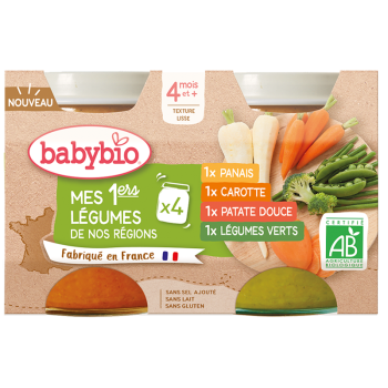 Multipack de Legume Eco, 4 x 130 g, BabyBio