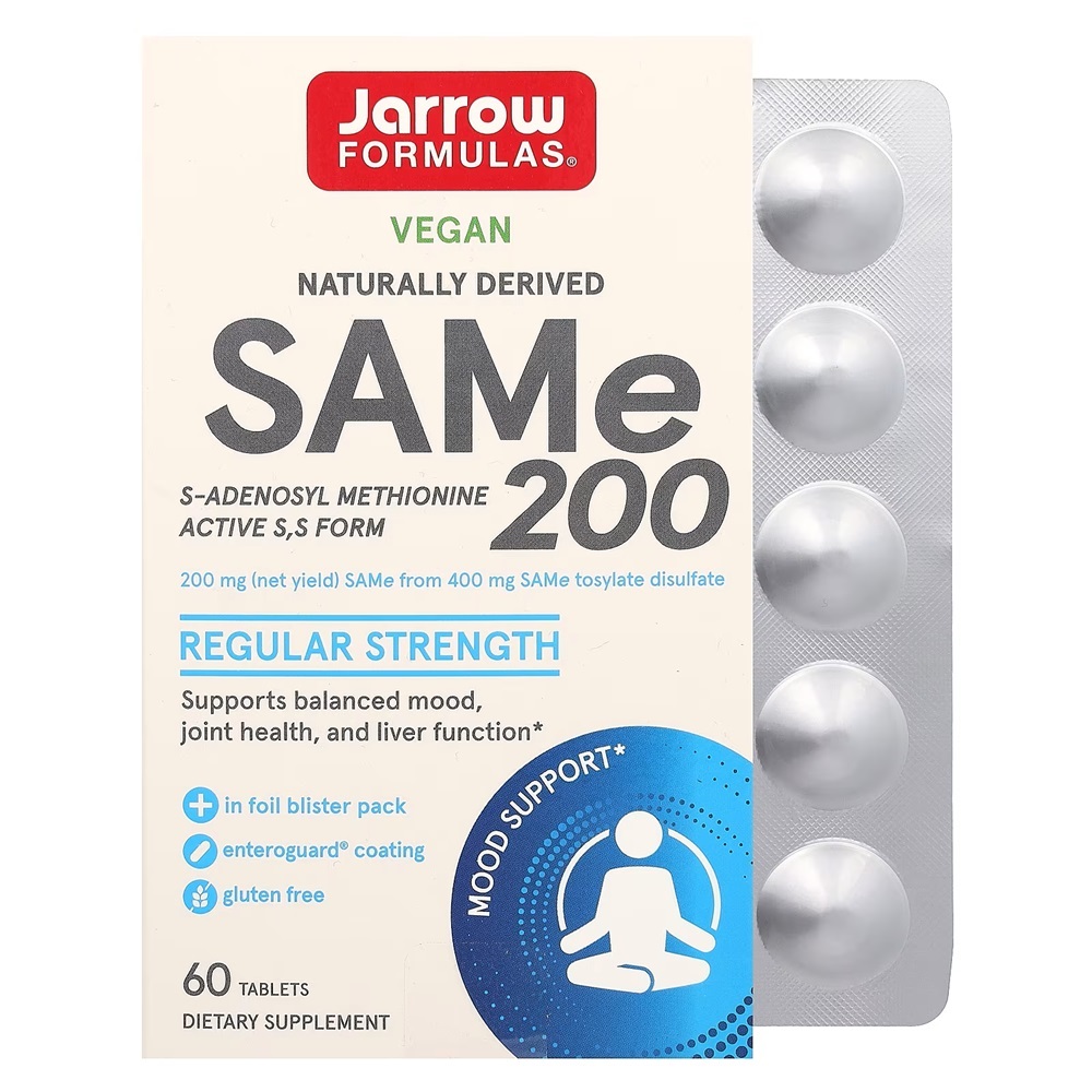 SAM-e Jarrow Formulas, 200mg, 60 tablete, Secom