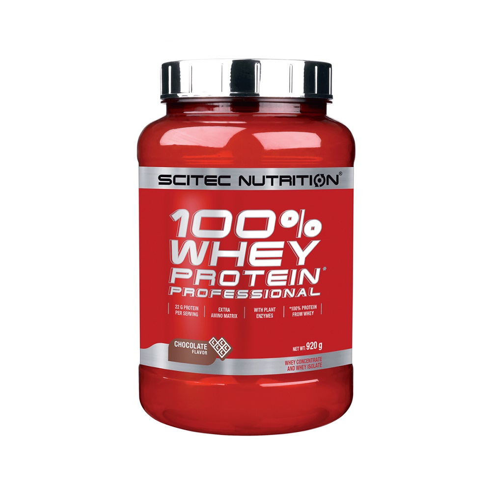 100% Whey Protein Professional Chocolate, 920 g, Scitec Nutrition