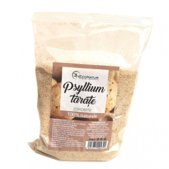 Tarate zdrobite Psyllium, 250 g, EcoNatur 