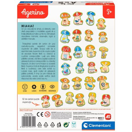 Joc Clementoni Agerino, de la A la Z, Clementoni 571320