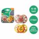 Suzete ortodontice Fun, 6 - 18 luni, Portocaliu / Galben, 2 buc, Tommee Tippee 571375