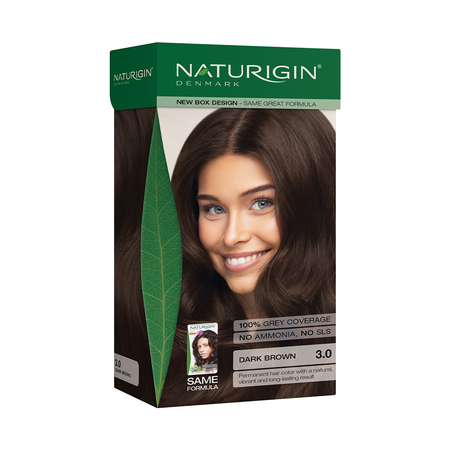 Vopsea de par fara amoniac, 115 ml, Dark Coffee Brown 3.0, Naturigin