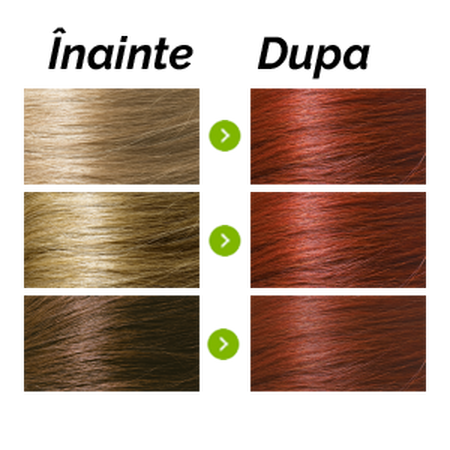 Vopsea de par fara amoniac, Intense Red  7.55, 115 ml, Naturigin 571453