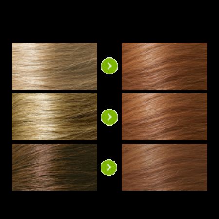 Vopsea de par fara amoniac, Copper Blonde 7.4, 115 ml, Naturigin 571464