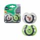 Suzete ortodontice Fun, 0 - 6 luni, Verde / Alb, 2 buc, Tommee Tippee 571474