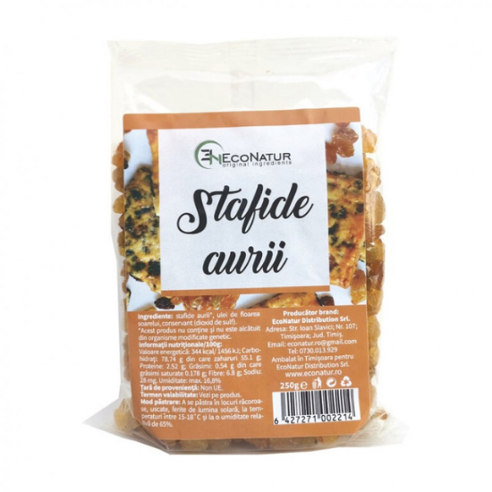 Stafide aurii, 250 g, EcoNatur