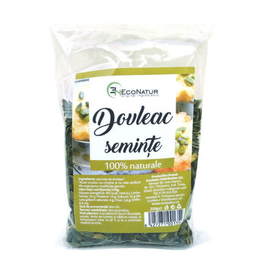 Seminte de dovleac, 250 g, EcoNatur