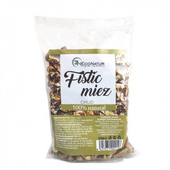 Miez de fistic crud, 250 g, EcoNatur