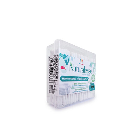 Betisoare igienice pentru urechi, 100 buc, Naturalesse 765045