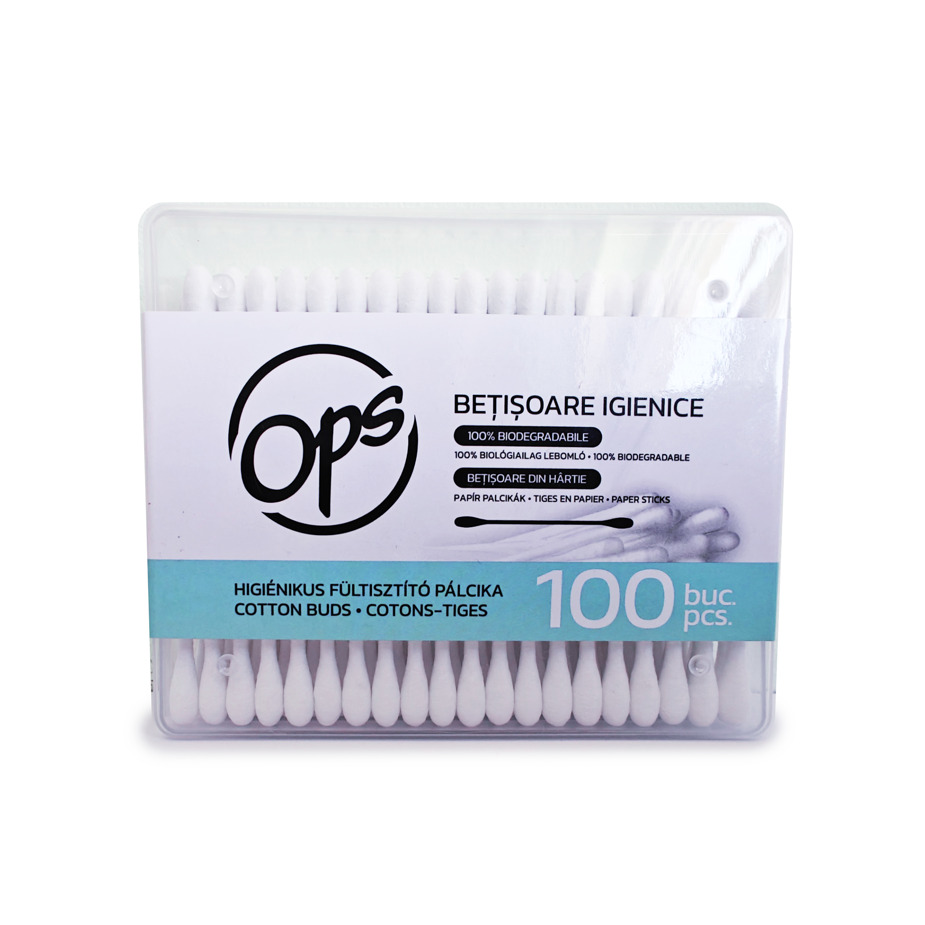 Betisoare igienice pentru urechi, 100 buc, Ops