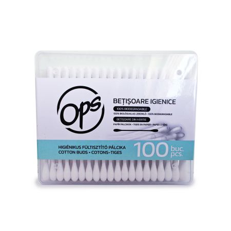 Betisoare igienice pentru urechi, 100 buc, Ops