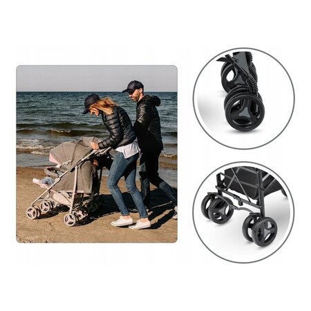 Carucior sport Irma, Negru, 1 bucata, Lionelo 572127