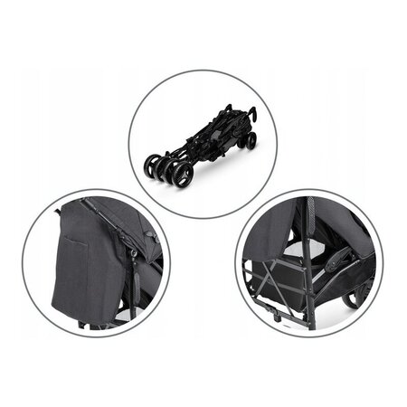 Carucior sport Irma, Negru, 1 bucata, Lionelo 572134
