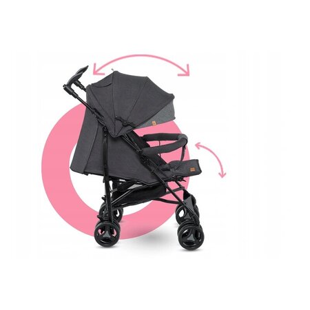 Carucior sport Irma, Negru, 1 bucata, Lionelo 572126