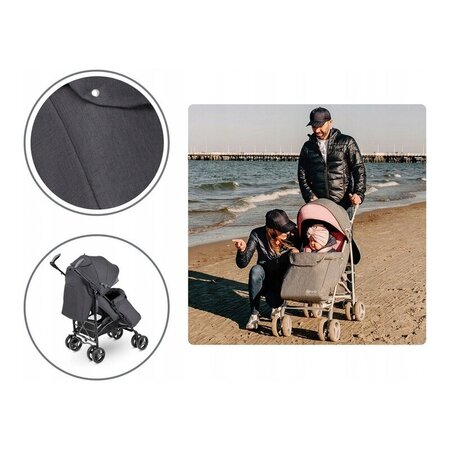Carucior sport Irma, Negru, 1 bucata, Lionelo 572129