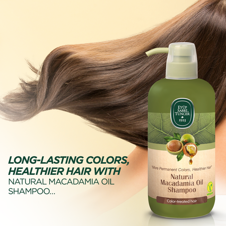 Sampon cu ulei de macadamia natural, 600 ml, Eyup Sabri Tuncer 647110