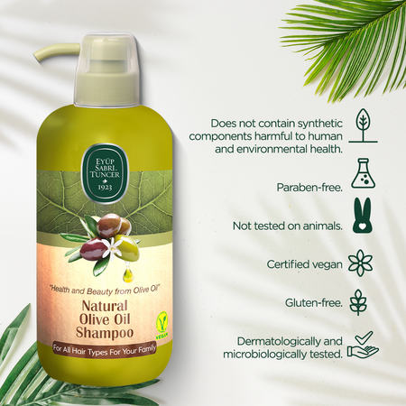 Sampon cu ulei de masline natural, 600 ml, Eyup Sabri Tuncer 647113