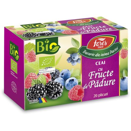 Ceai Bio cu furcte de padure, 20 plicuri, Fares