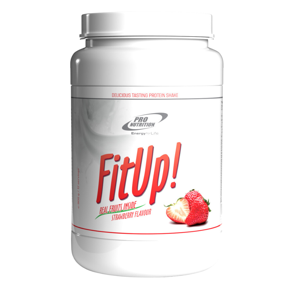 FitUp cu aroma de capsuni, 900 g, ProNutrition