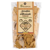 Saratele artizanale vegane cu usturoi si chia, 150 g, EcoNatur         