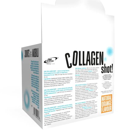 Collagen Shot!, Portocale, 20 fiole x 25 ml, ProNutrition 766054