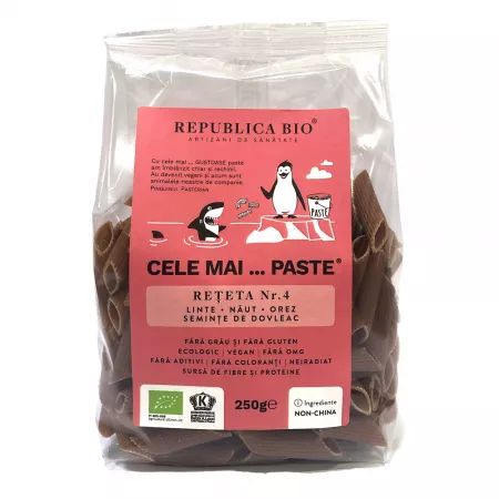 REPUBLICA BIO CELE MAI PASTE RETETA 4 LINTE NAUT OREZ SEMINTE DOVLEAC, FARA GLUTEN, ECO 250G BIO*