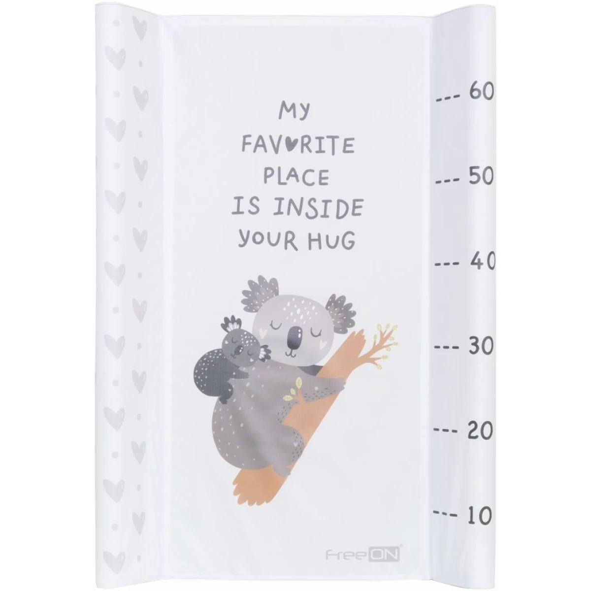 Saltea de infasat cu taliometru Soft Love, 70x50 cm, Koala, FreeOn