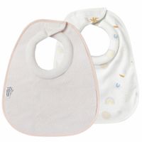 Bavete pentru hranirea cu lapte, Alb / Roz, 2 buc, Tommee Tippee