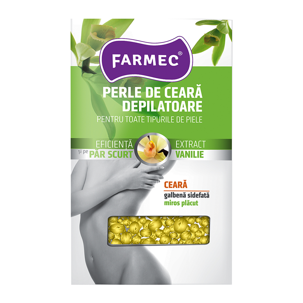 Perle de ceara depilatoare, 250 g, Farmec