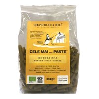 Paste Bio din porumb, ovaz si spanac fara gluten Cele mai paste, 250 g, Republica Bio