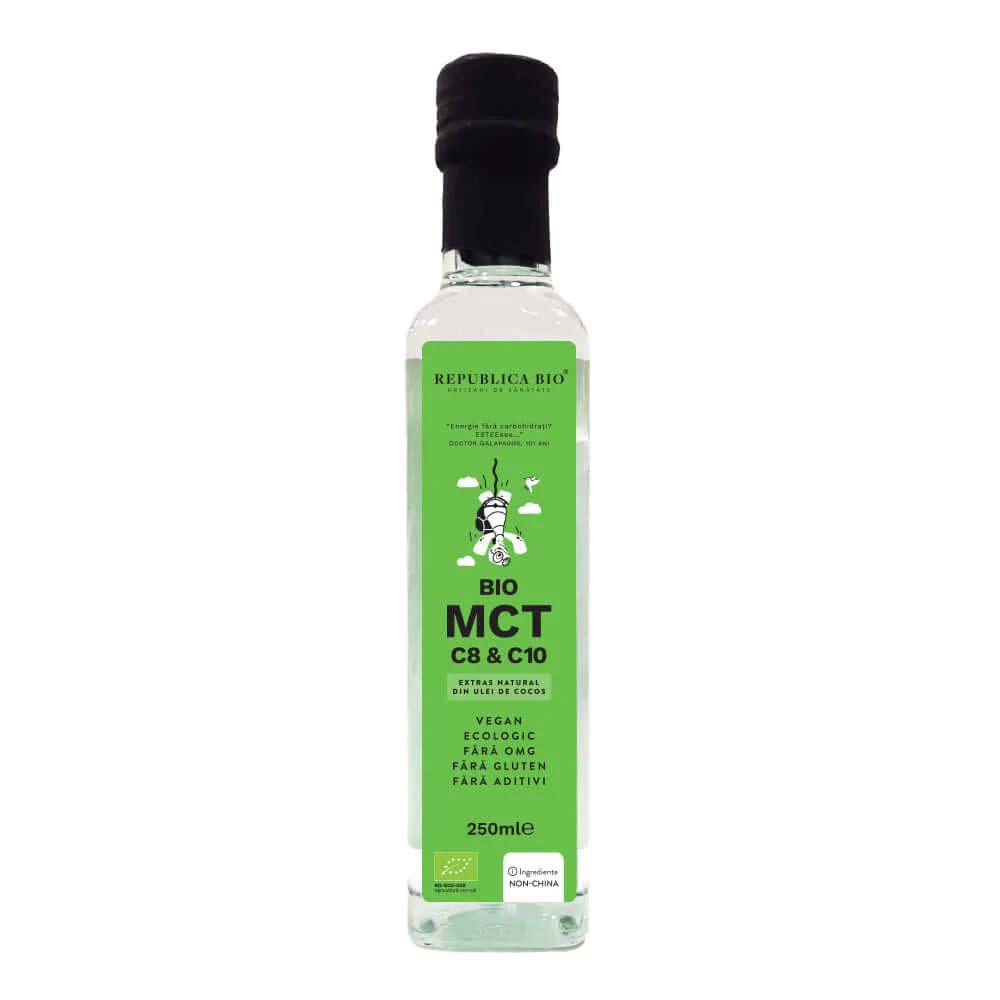 Extras natural din ulei de cocos BIO MCT C8 & C10, 250 ml, Republica Bio