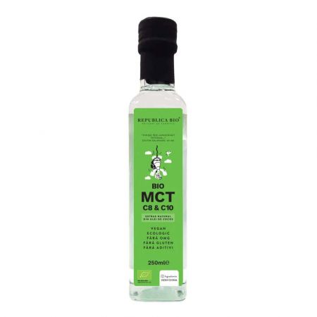 Extras natural din ulei de cocos BIO MCT C8 & C10, 250 ml, Republica Bio