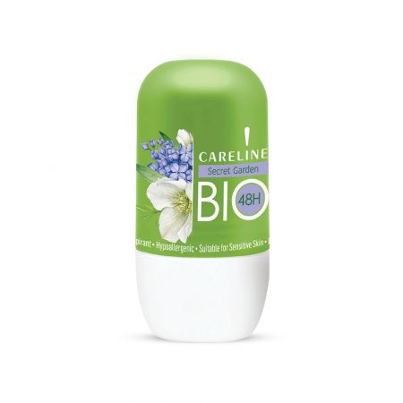 CARELINE BIO DEO ROLL ON SECRET GARDEN 75 ML