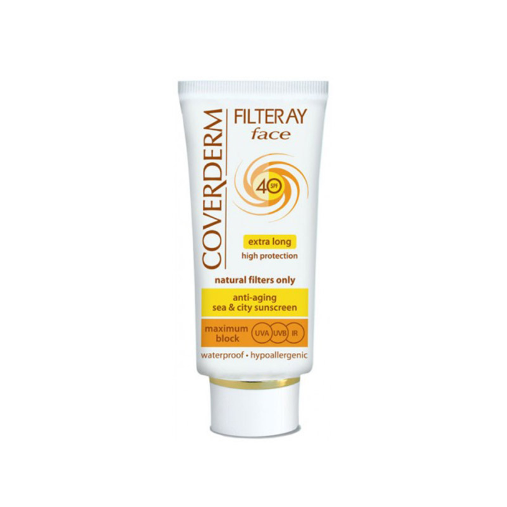 Filteray Face Spf 40, 50 ml, Light Beige, Coverderm